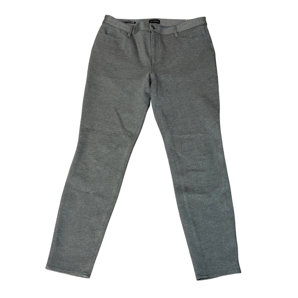 Talbots Women's Size 8 Soho 5-Pocket Jegging Pants Stretch Gray Casual Formal